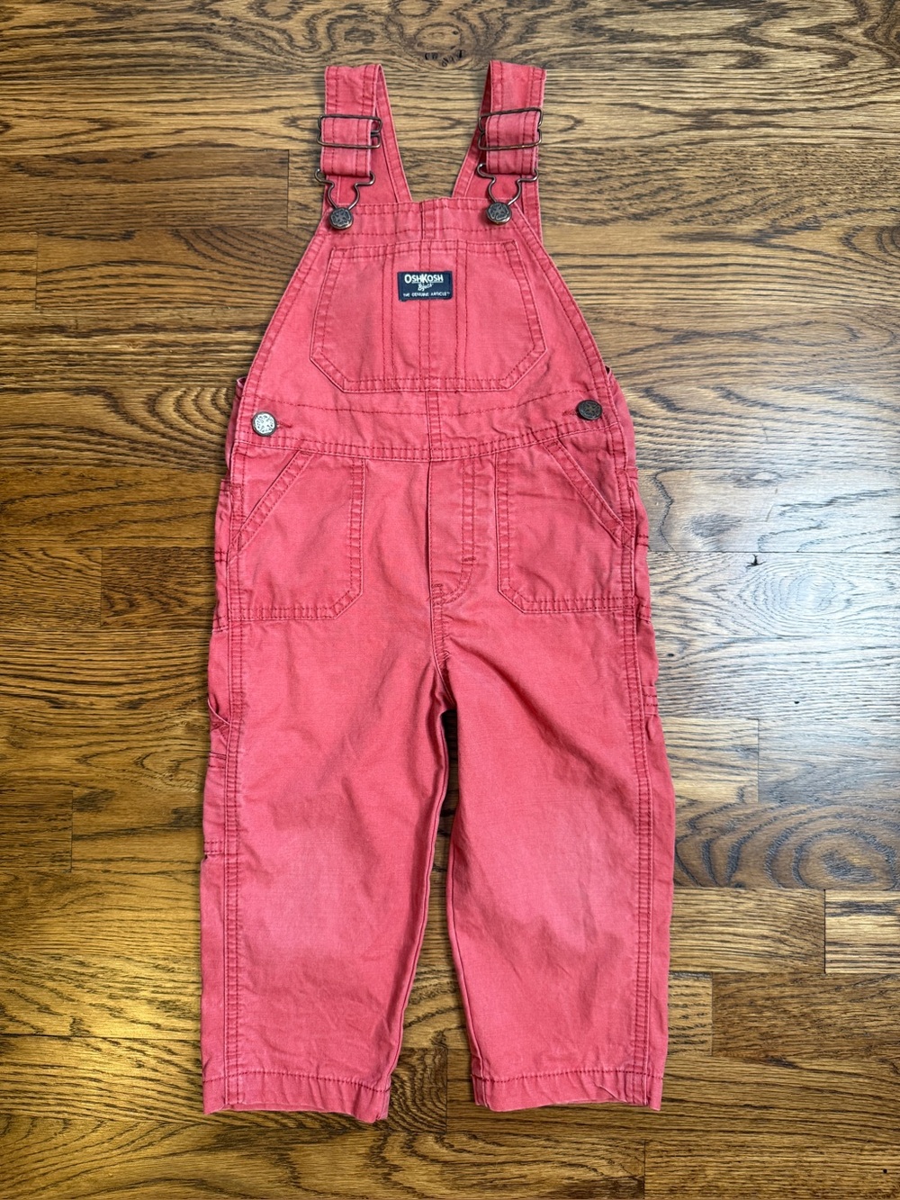 OshKosh B'gosh Kids Rugged Light Red Overalls Size 2T
